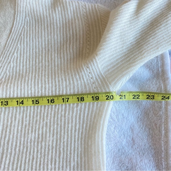 Quince Baby Alpaca-Wool Cropped Cardigan Ivory | S - Picture 9 of 11